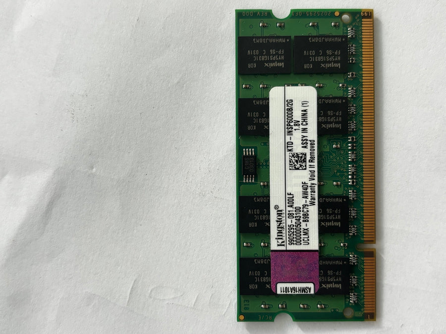 Kingston 4GB Kit (2 X 2GB) PC2-5300 DDR2-667MHz non-ECC CL5 200-Pin SoDimm  ( 9905295-081.A00LF KTD-INSP60008/2G ) REF 