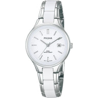 Pulsar Women's Analogue Quartz White Ceramic Watch ( PH7267X1 ) NEW