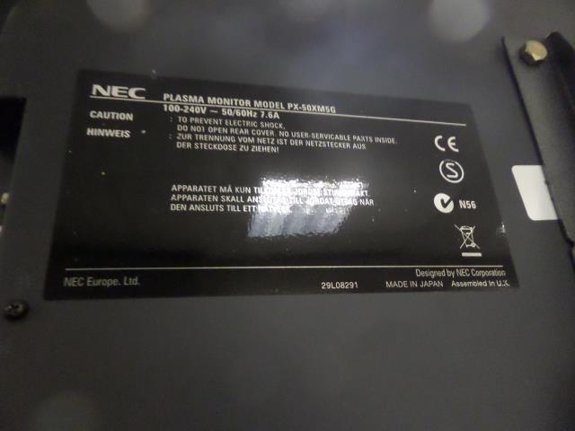 PR25205_ PX-50XM5G_NEC PlasmaSync 50in Black Display Screen - Image5