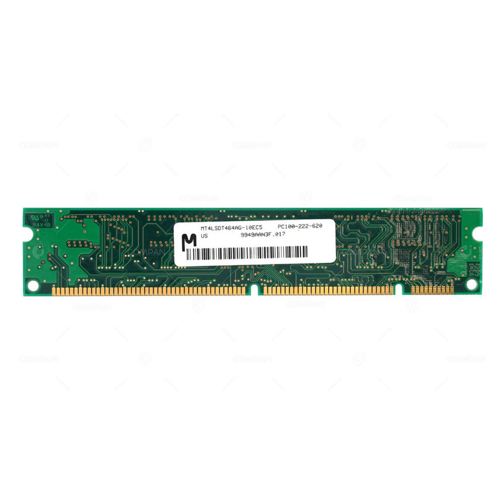 Micron 32MB PC100 100MHz non-ECC Unbuffered CL2 168-Pin DIMM Single Rank Memory Module ( MT4LSDT464AG-10EC5 ) REF