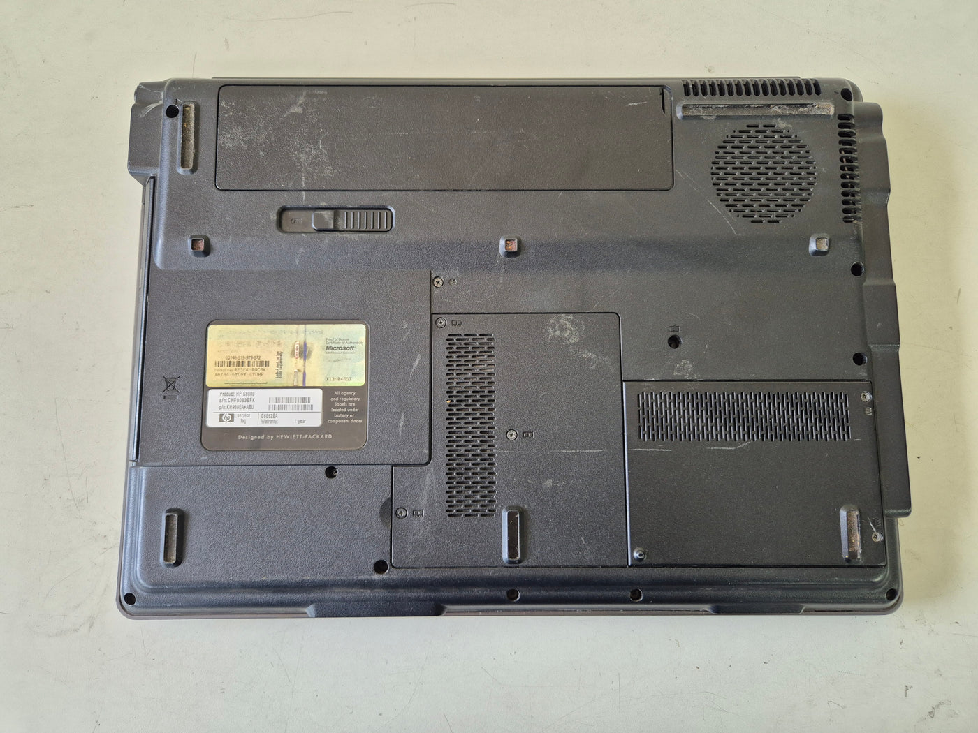 HP G6000 AMD 64 Athlon x2 2GB RAM NO HDD NO OS Battery Unknown 15.6" SPR DOES NOT POWER ON