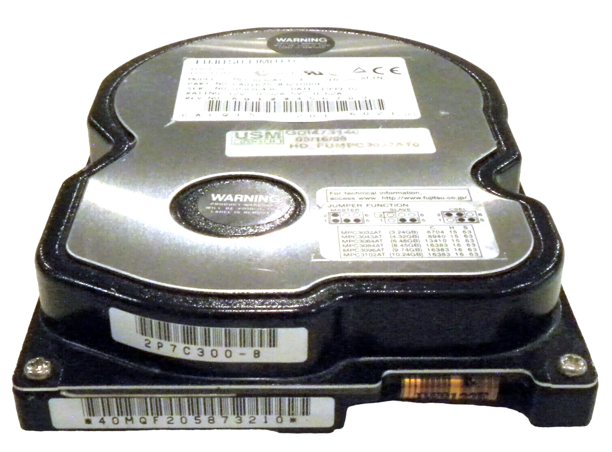 Fujitsu 3.2GB IDE 5400rpm 3.5in HDD ( CA01602-B91100CU MPA3035AT ) REF