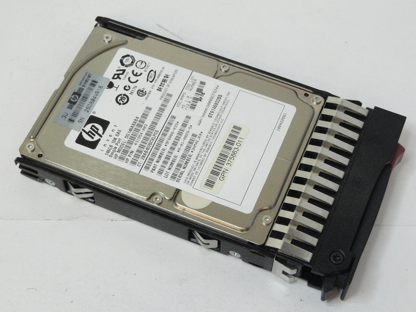 Seagate HP 146GB SAS 10Krpm 2.5in HDD in Caddy ( 9F6066-033 ST9146802SS 431954-003 DG146ABAB4 375863-011 432320-001 ) REF