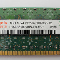 HYMP512R72BP4-E3 - Hynix HP 1Gb DDR2 400MHz 1Rx4 PC2-3200R CL3 ECC Reg 240 Pin RAM - Refurbished