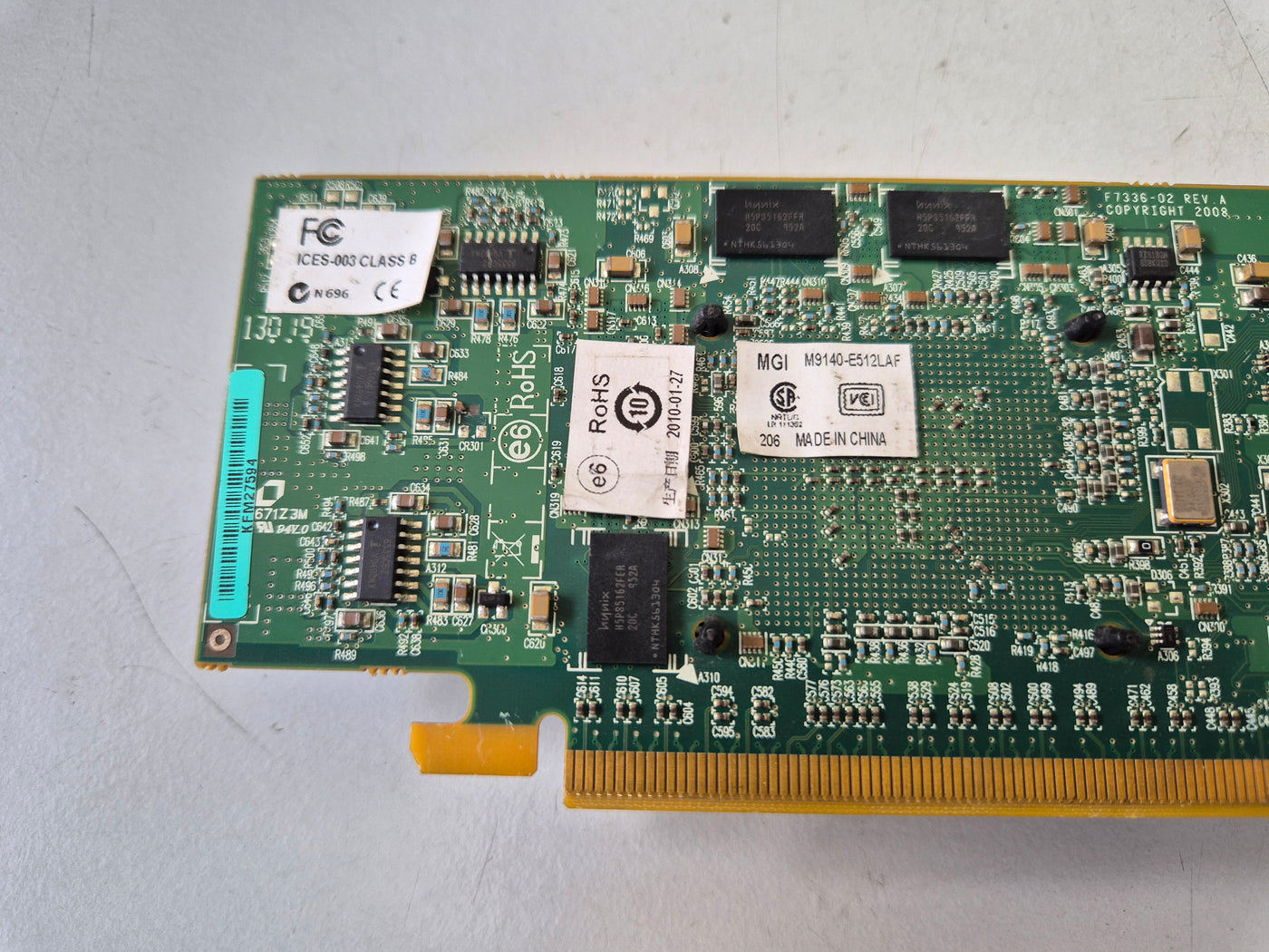 Matrox PCIe x16 512MB GDDR2 quad graphics card ( M9140-E512LAF ) USED