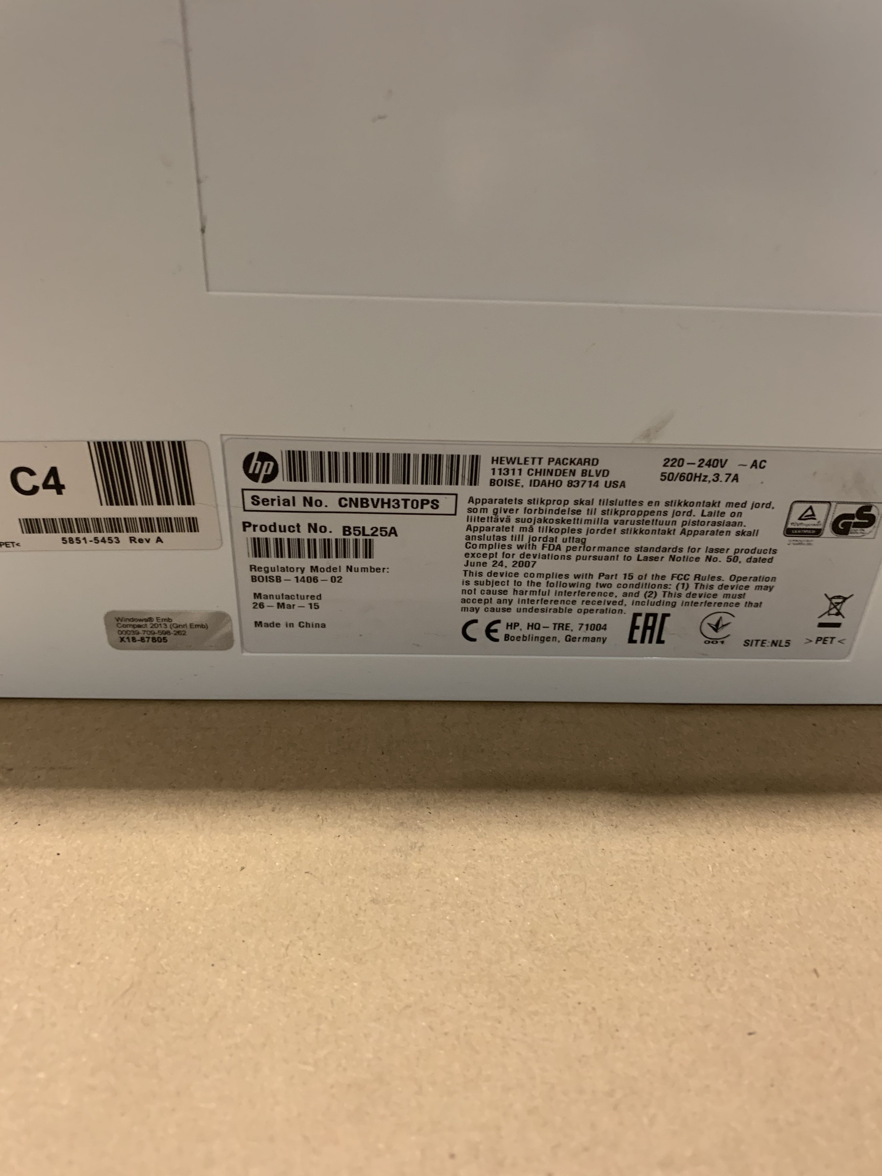 HP Officejet enterprise M553 (M553  943ELEN USED)