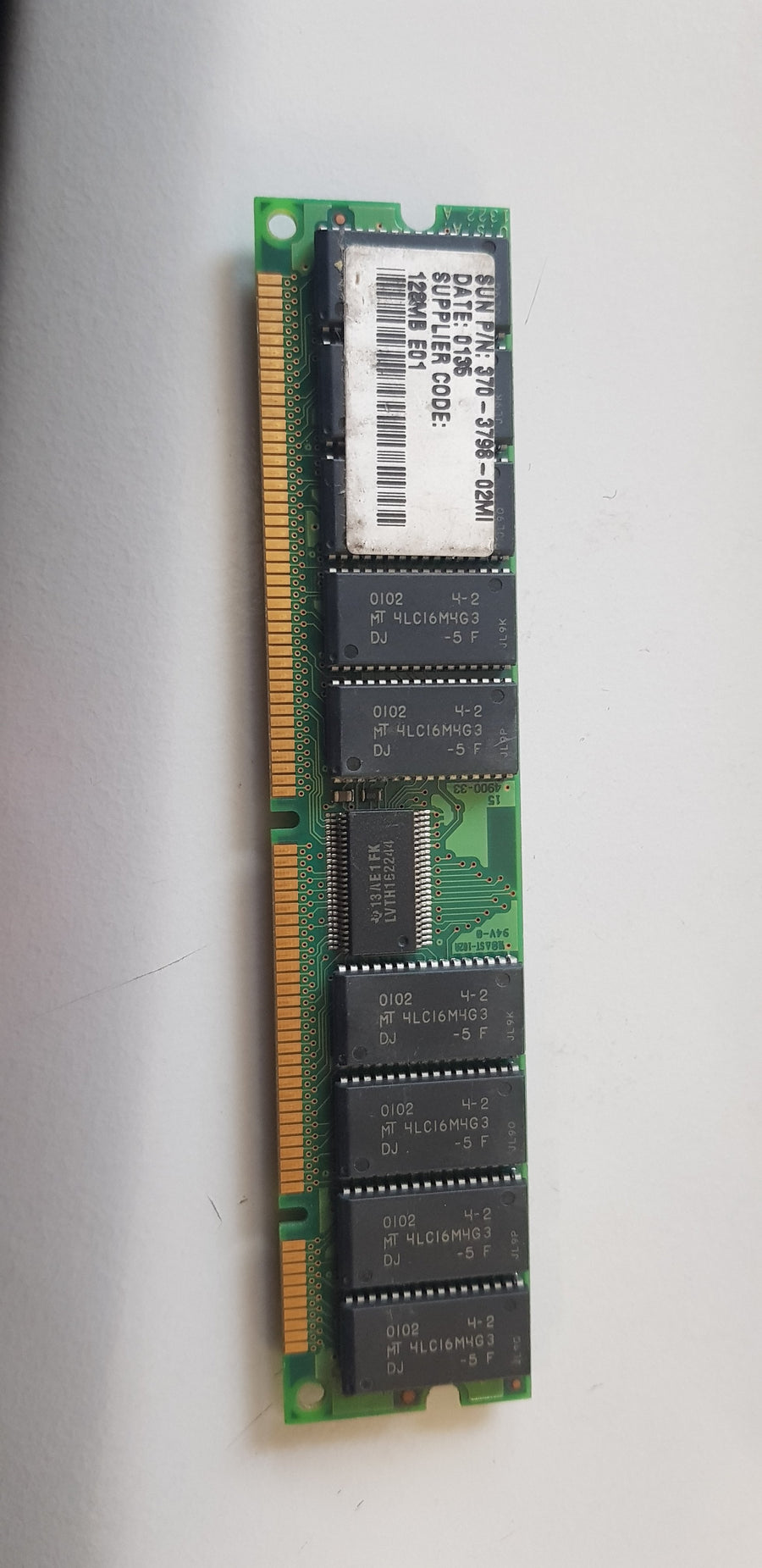 Micron / Sun 128MB EDO ECC Buffered 168-Pin DIMM Memory Module (MT18LD1672FG-5 X  370-3798-02MI)