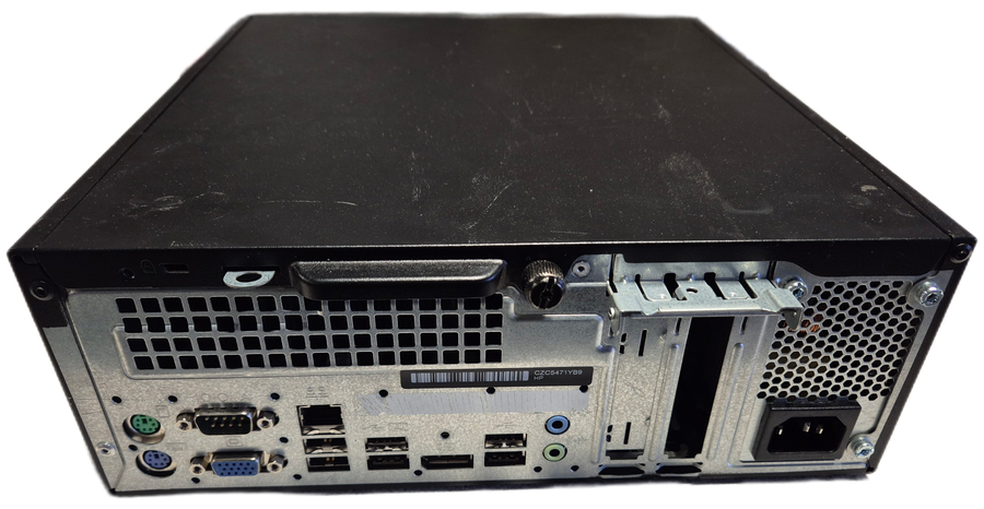 HP ProDesk 400 G2.5 SFF 120GB SSD DVD 8GB RAM i5-4590S 3GHz Win10 PC ( P5K32ES#ABU ) USED