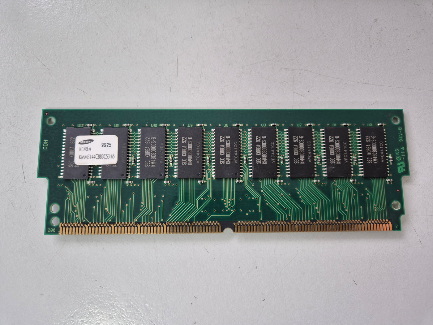 Samsung 128MB 60ns 200Pin ECC DIMM ( KMM3144C883CS3-6S ) REF