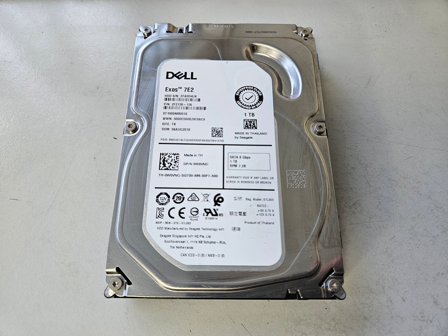 Dell Seagate 1TB 7200RPM SATA 3.5in HDD ( 0W0VNC ST1000NM0018 2F2130-136 ) REF