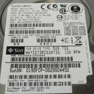 CA06681-B26400SU - Fujitsu Sun 73GB SAS 10Krpm 2.5in HDD in Caddy - Refurbished