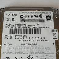 PR00168_CA06821-B31100JP_Fujitsu 40GB IDE 5400rpm 2.5in HDD - Image2