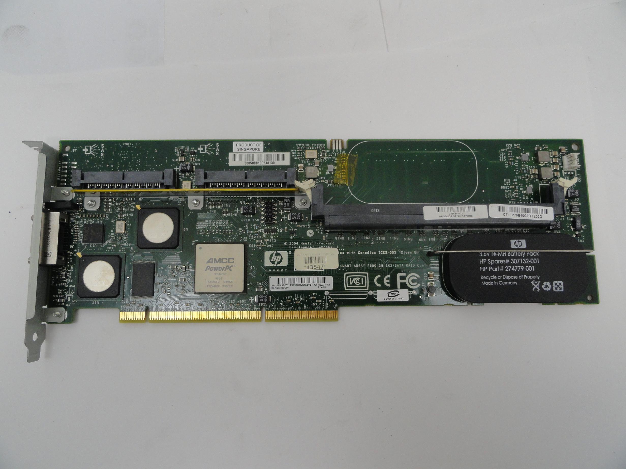 PR16533_012335-001_HP PCI-X P600 Smart Array SAS SCSI Raid Controller - Image3