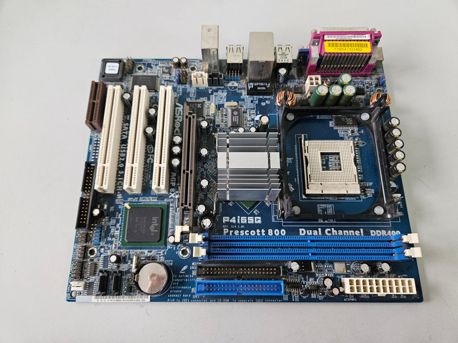 ASRock Socket 478 Intel MicroATX Motherboard ( P4i65G ) USED