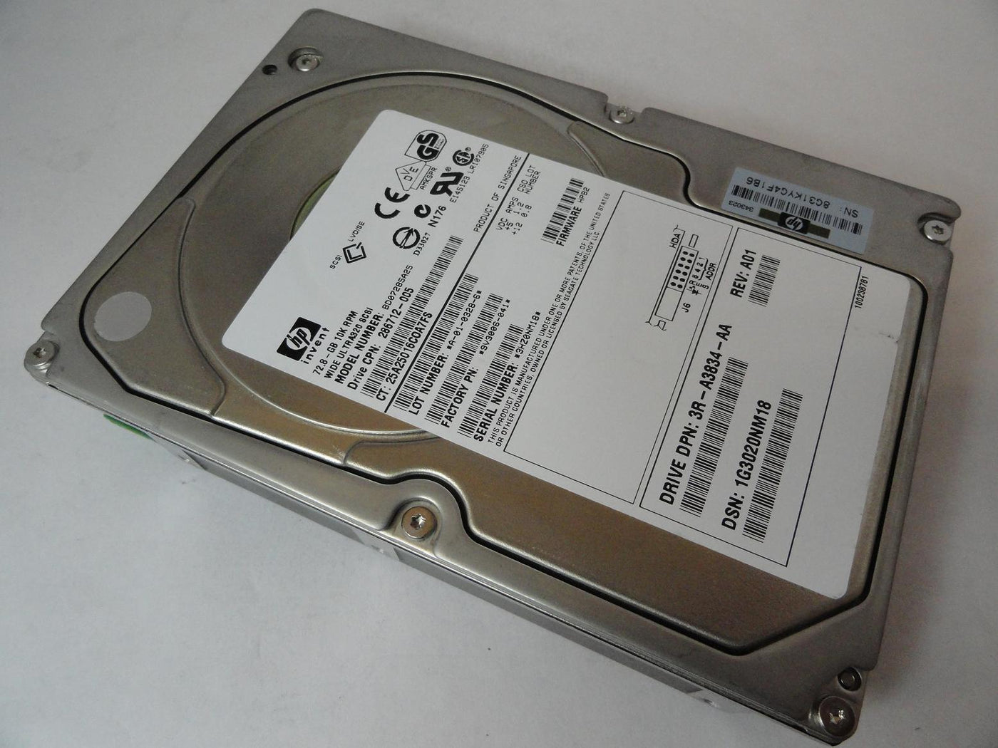 9V3006-041 - Seagate HP 72.8GB SCSI 80 Pin 10Krpm 3.5in HDD - Refurbished