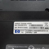 nc6320 - HP nc6320 512Mb 1.6Ghz 60Gb HDD Laptop - Dark Gray - 60Gb HDD Recovery Partition - With PSU - Name Stamped Lid - USED
