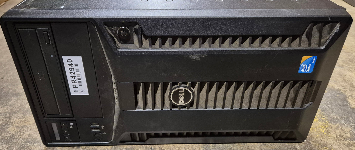 Dell PowerEdge T310 4GB RAM Xeon 2.67GHz DVD NO OS NO HDD x1 PSU x2 Caddies WinSVR 2008 COA ( E09S ) USED