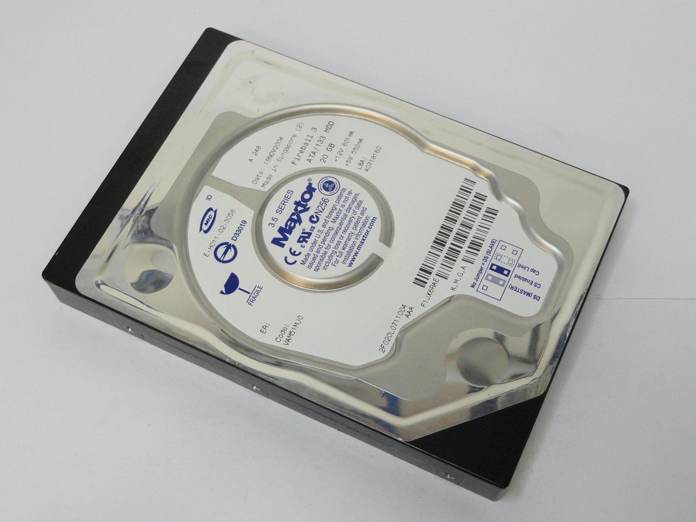 PR12477_2F020L0_Maxtor 20.4Gb IDE 5400rpm 3.5in HDD - Image3