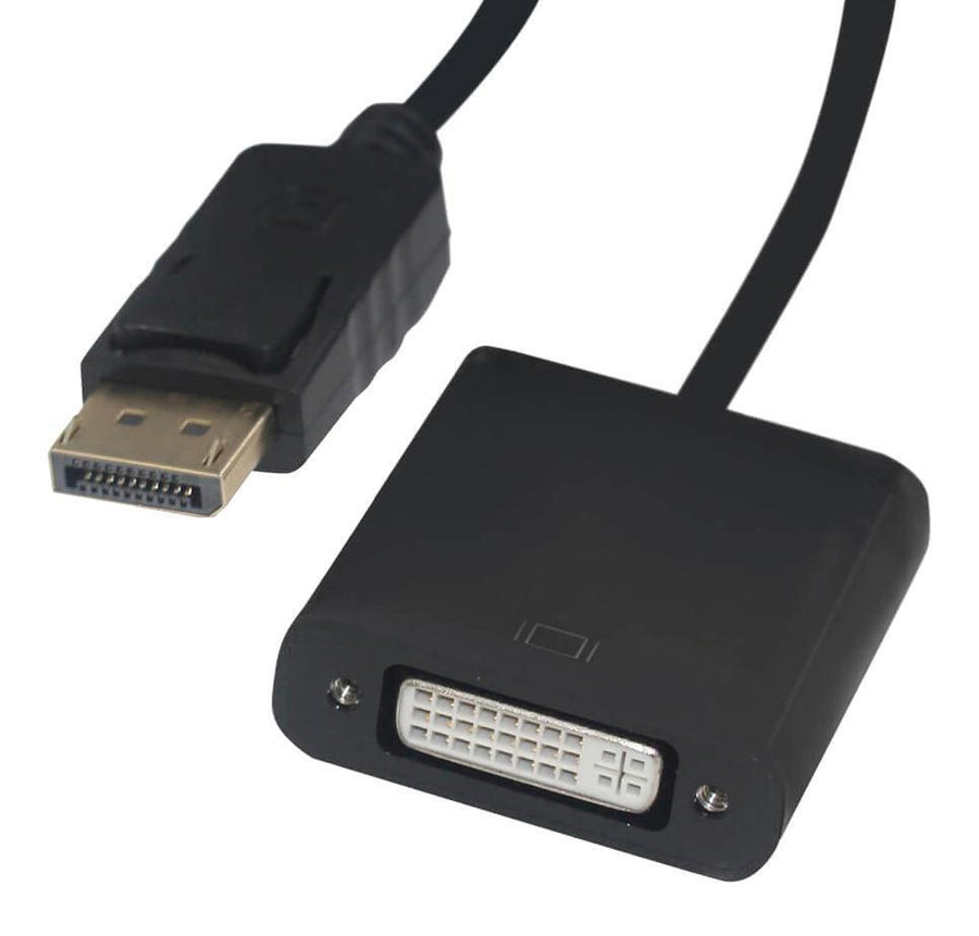 Videk DisplayPort Plug to DVI Socket Adapter - Black ( 2409ED ) NEW