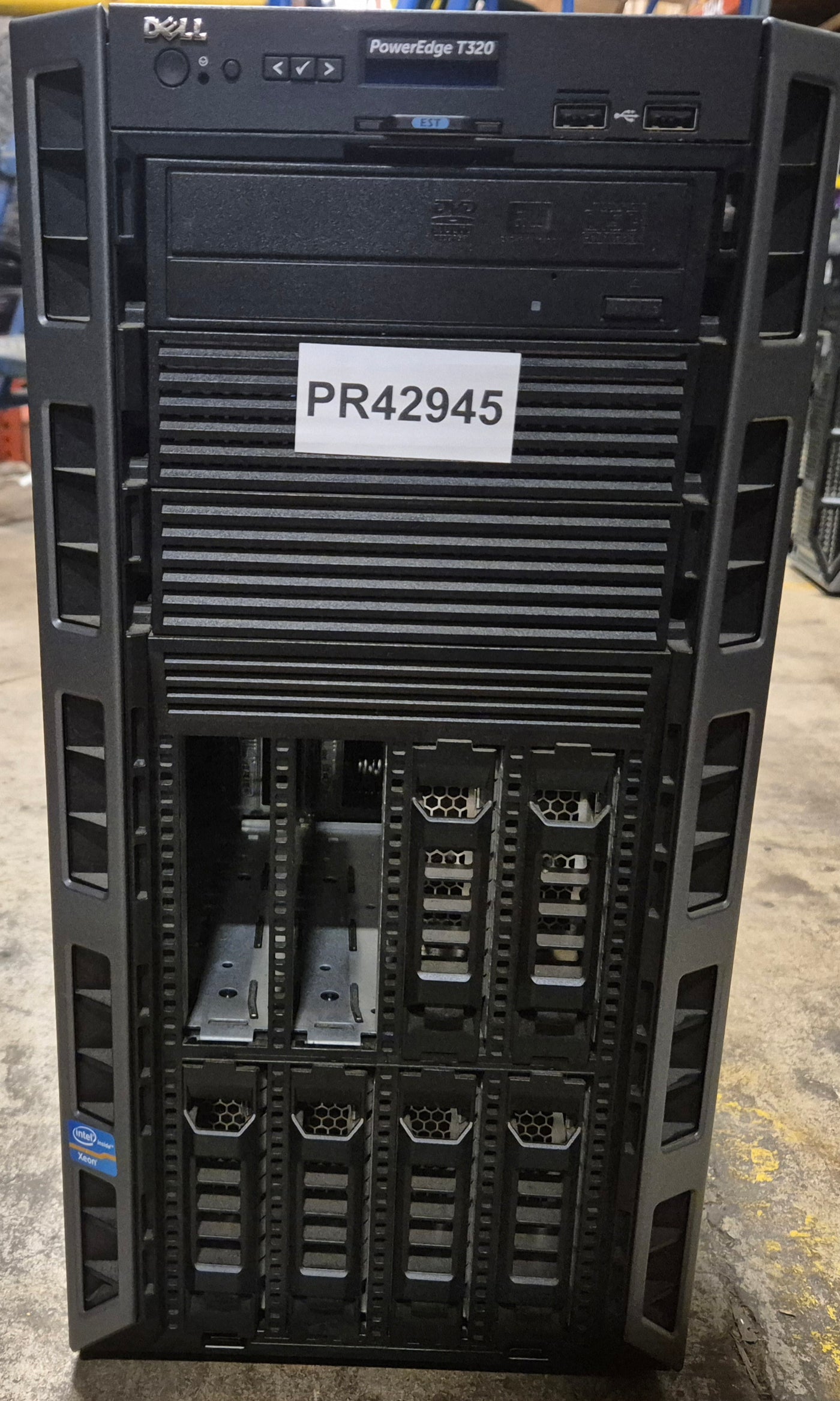 Dell PowerEdge T320 Workstation Xeon E5-2403 1.80Ghz NO RAM/HDD/OS DVD Dual PSU WinSVR 2008 COA ( E20S ) USED