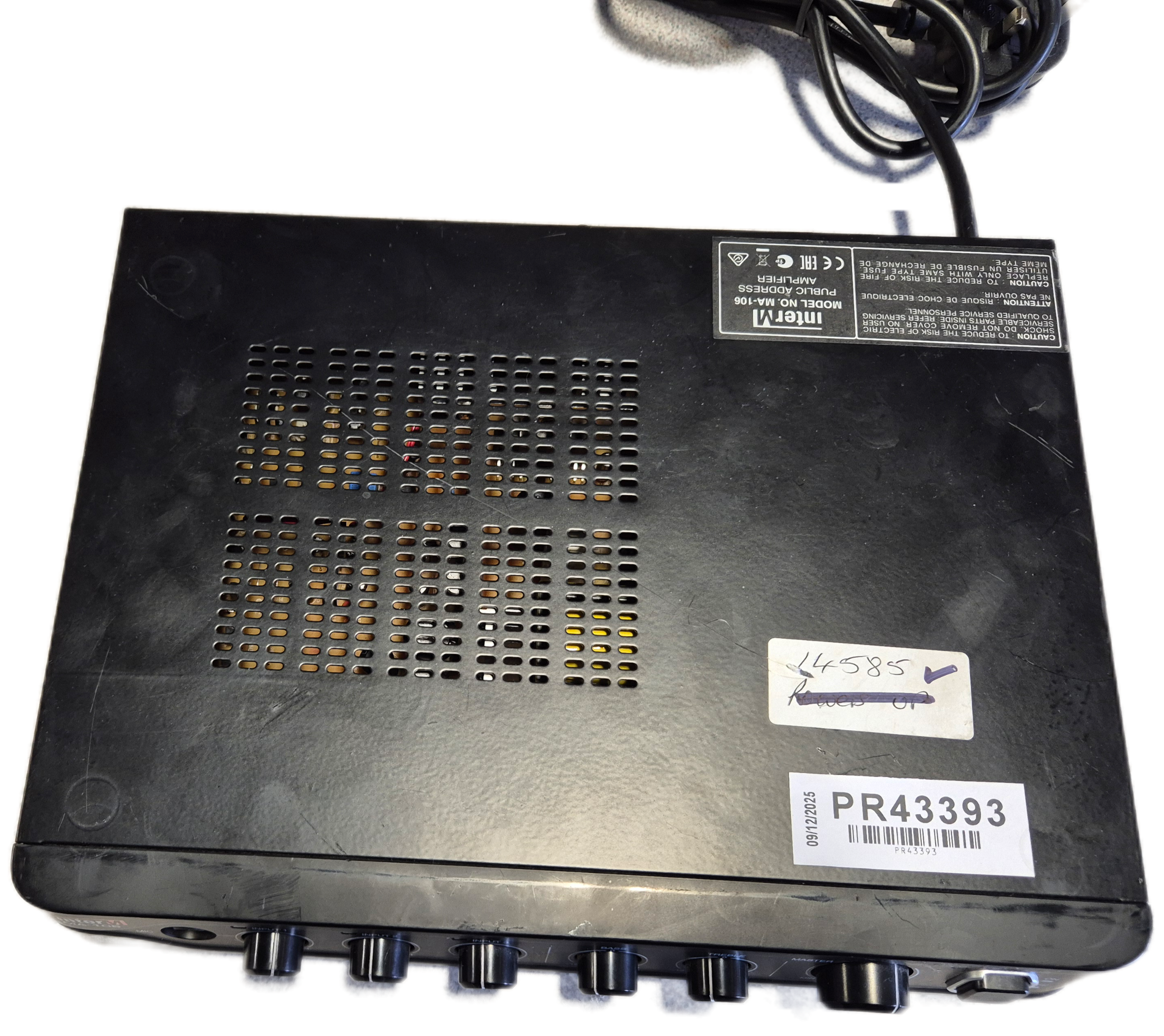 Inter-M Public Address Amplifier ( MA-106 ) USED