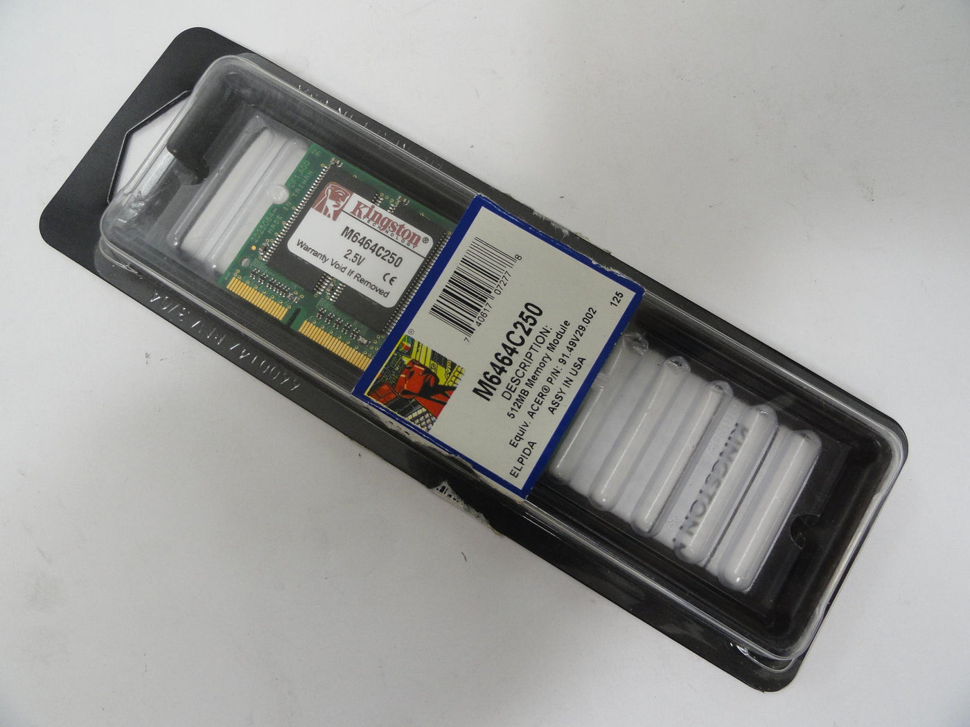 9905064-024 - Kingston 512MB 200pin PC2700 DDR SODIMM RAM Module - NOB