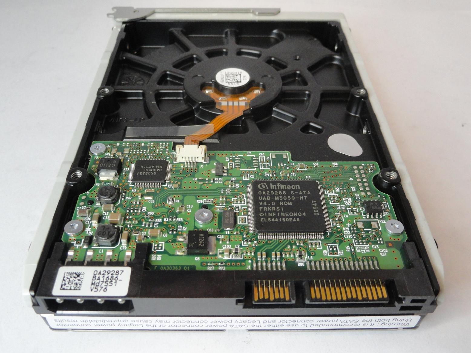Hitachi Sun 80GB SATA 7200rpm 3.5in HDD in Tray ( 0A30354 HDS728080PLA380 540-6520-01 ) REF