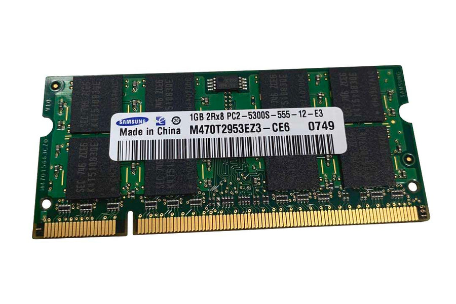 Samsung HP 1GB PC2-5300 CL5 DDR2 667MHz 200-Pin SODIMM ( M470T2953EZ3-CE6 437535-888 ) REF