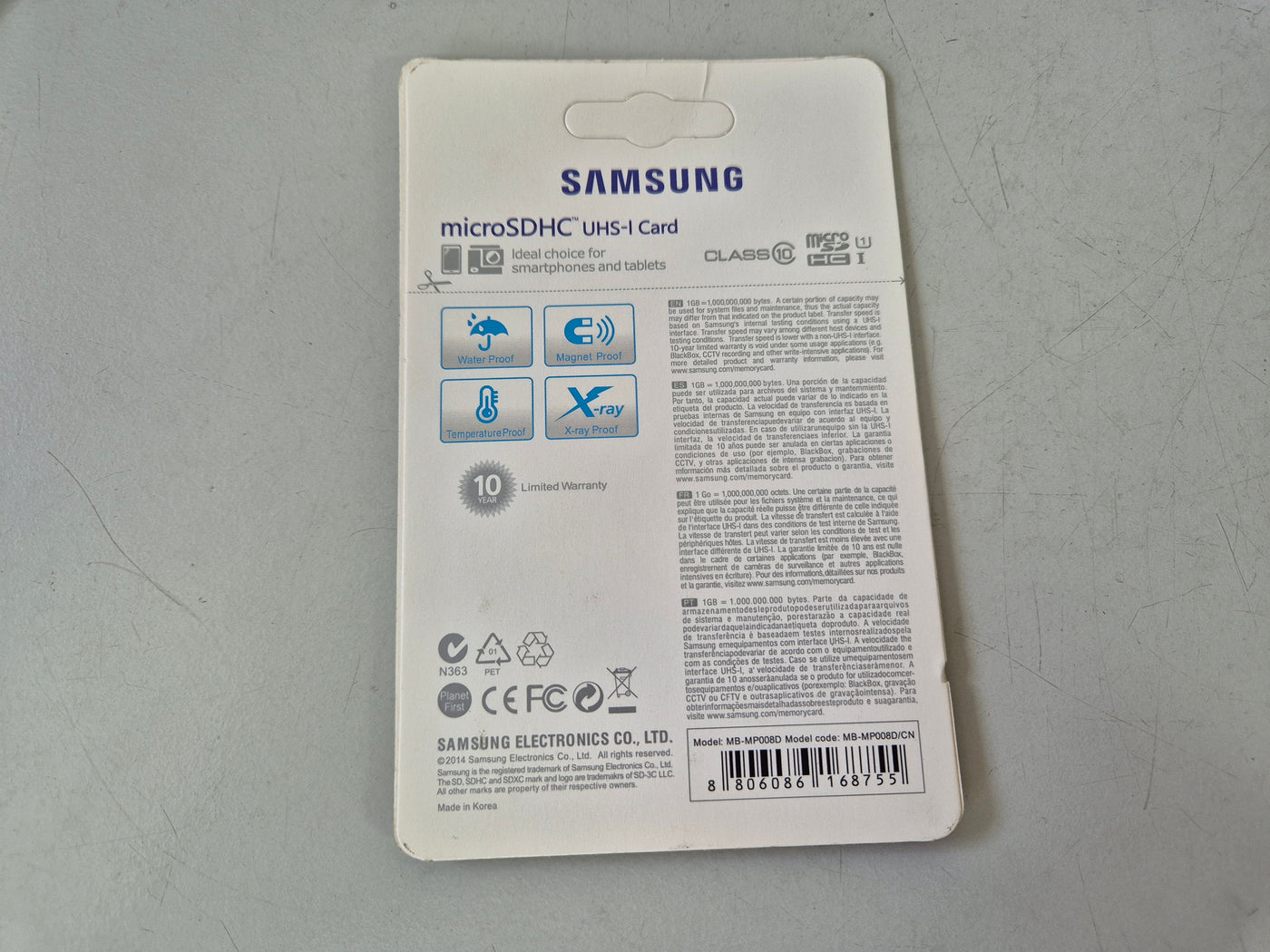 Samsung 4GB EVO Plus MicroSDHC UHS-I Card with SD Adapter ( MB-MP008D MB-MP008D/CN ) NEW