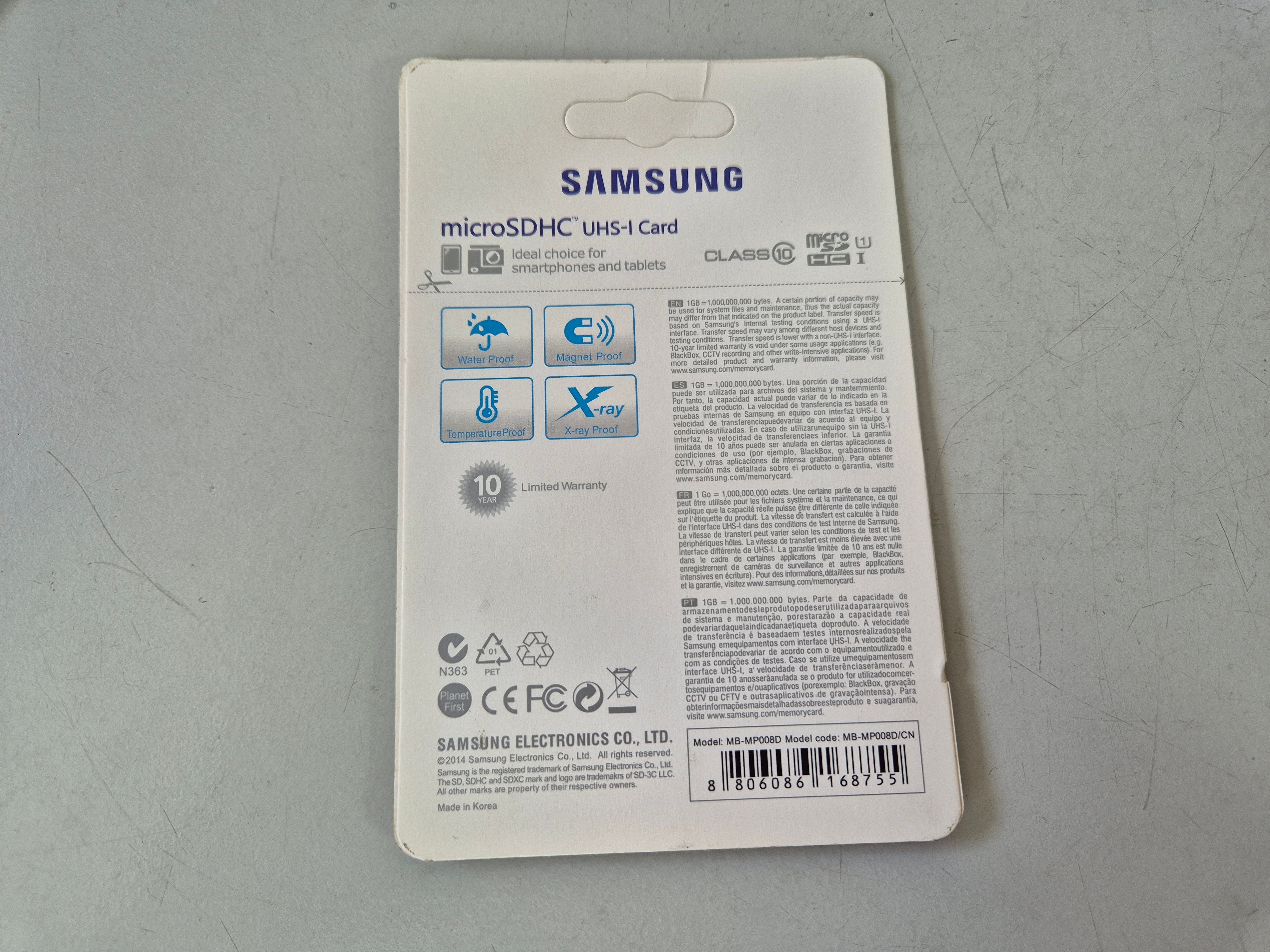 Samsung 4GB EVO Plus MicroSDHC UHS-I Card with SD Adapter ( MB-MP008D MB-MP008D/CN ) NEW