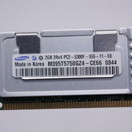 SAMSUNG 2GB PC2-5300F DDR2-667MHz ECC Fully Buffered CL5 240-Pin DIMM ( M395T5750GZ4-CE66 ) REF