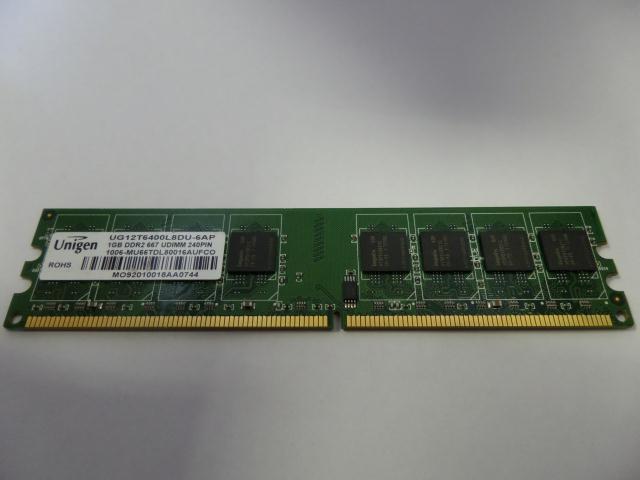 PR24082_UG12T6400L8DU-6AP_Unigen 1GB PC2-5300 non-ECC Unbuffered CL5 DIMM - Image2