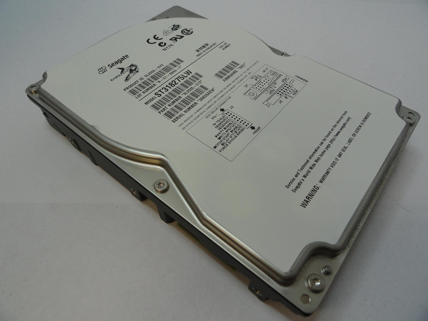 PR18875_9L2005-010_Seagate 18Gb SCSI 68 Pin 7200rpm 3.5in HDD - Image3
