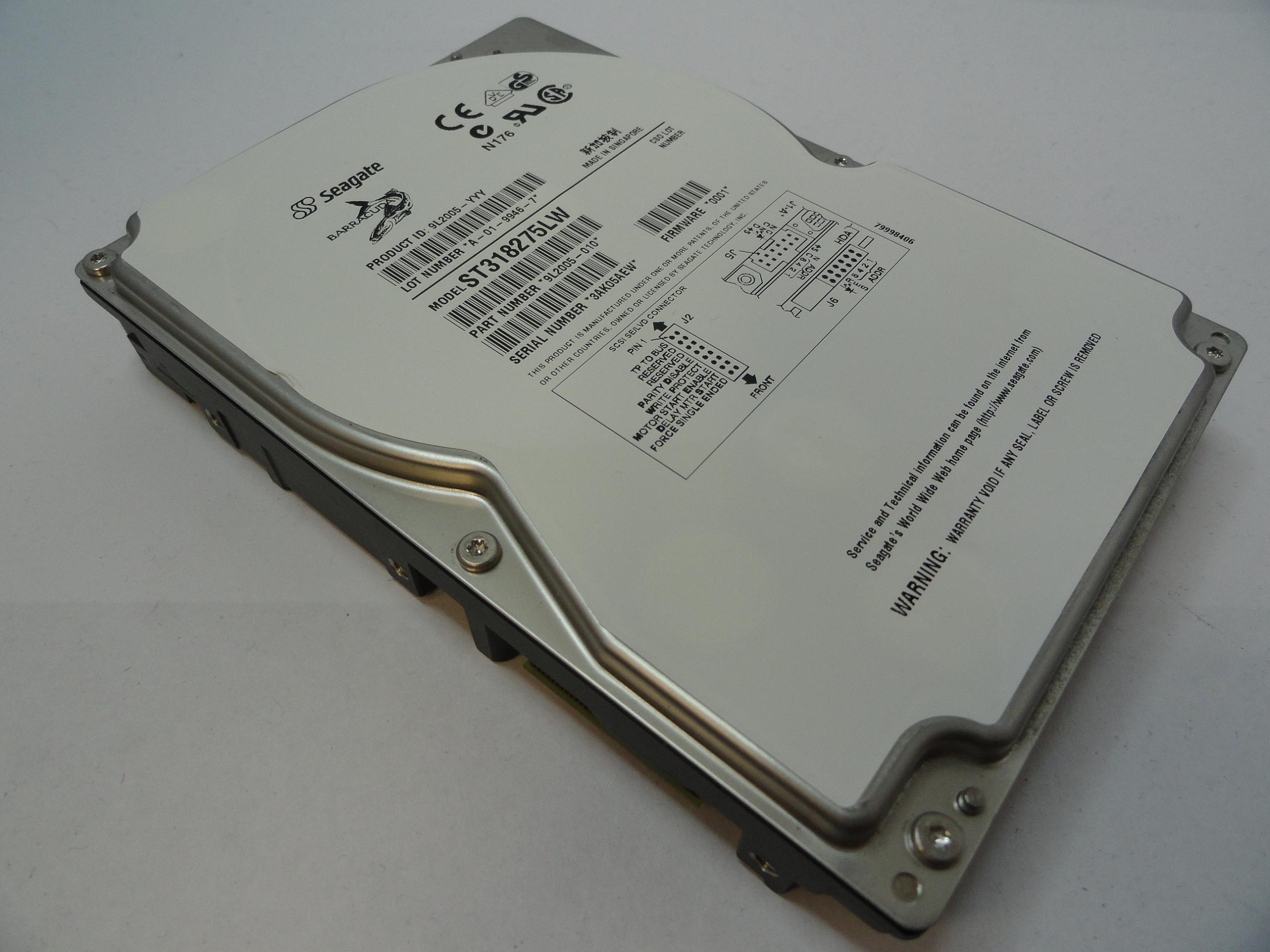 PR18875_9L2005-010_Seagate 18Gb SCSI 68 Pin 7200rpm 3.5in HDD - Image3