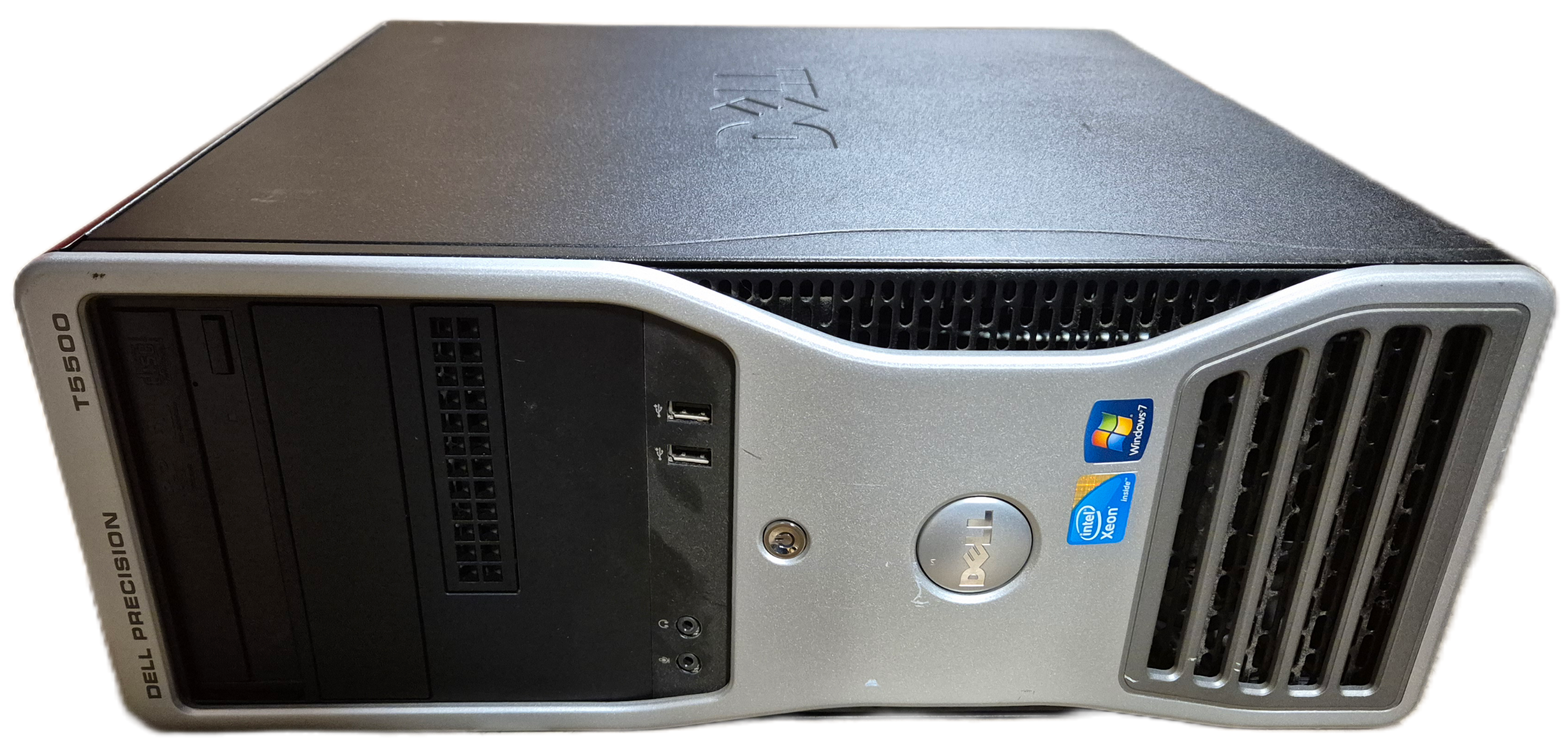 Dell Precision T5500 Xeon X5690 3.47GHz 300GB HDD 24GB RAM DVD NO OS Win7Pro COA present USED
