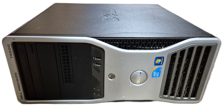 Dell Precision T5500 Xeon X5690 3.47GHz 300GB HDD 24GB RAM DVD NO OS Win7Pro COA present USED