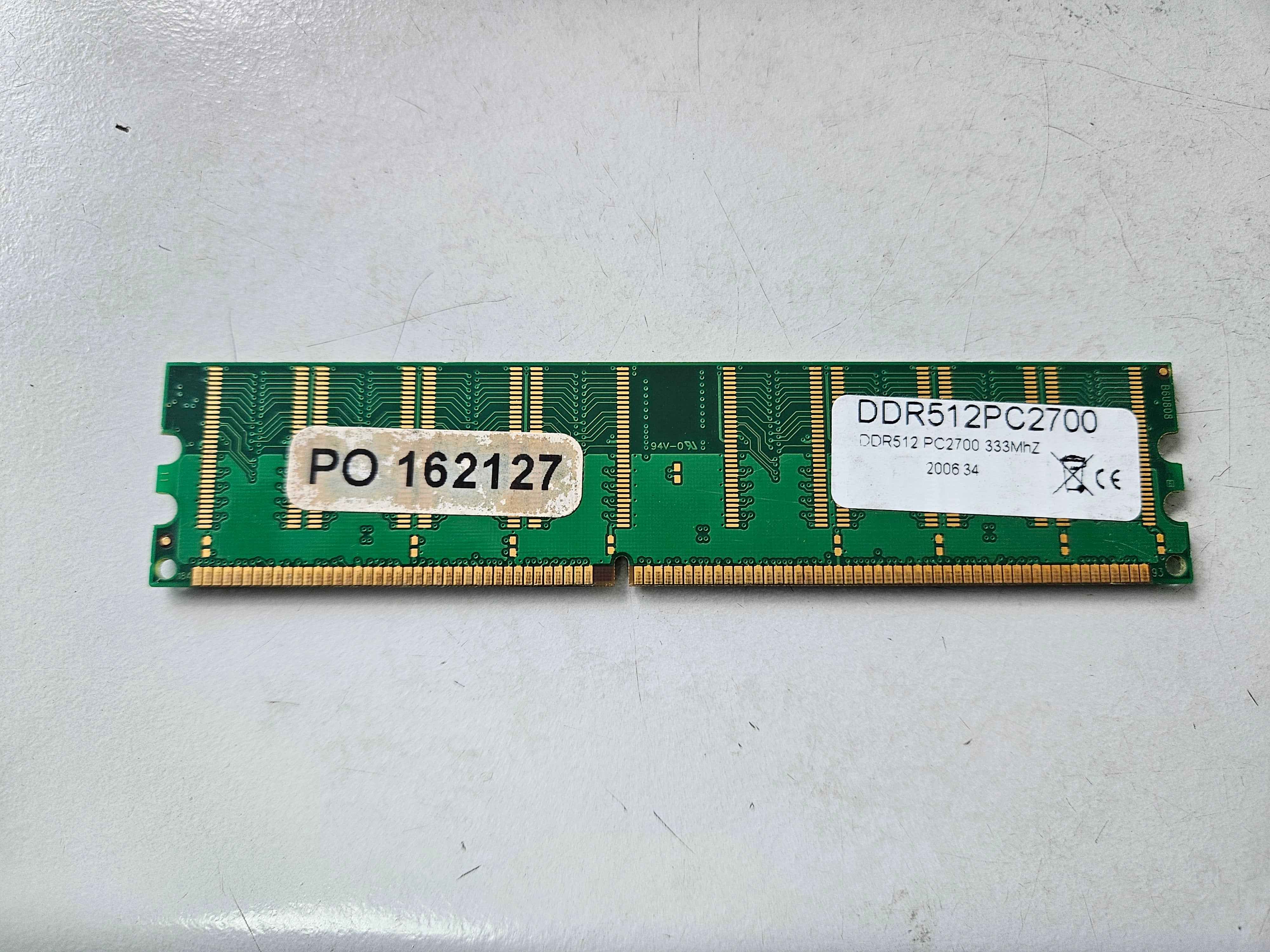 Matrix 512MB DDR PC2700 333MHz Memory RAM ( DDR512PC2700 ) USED