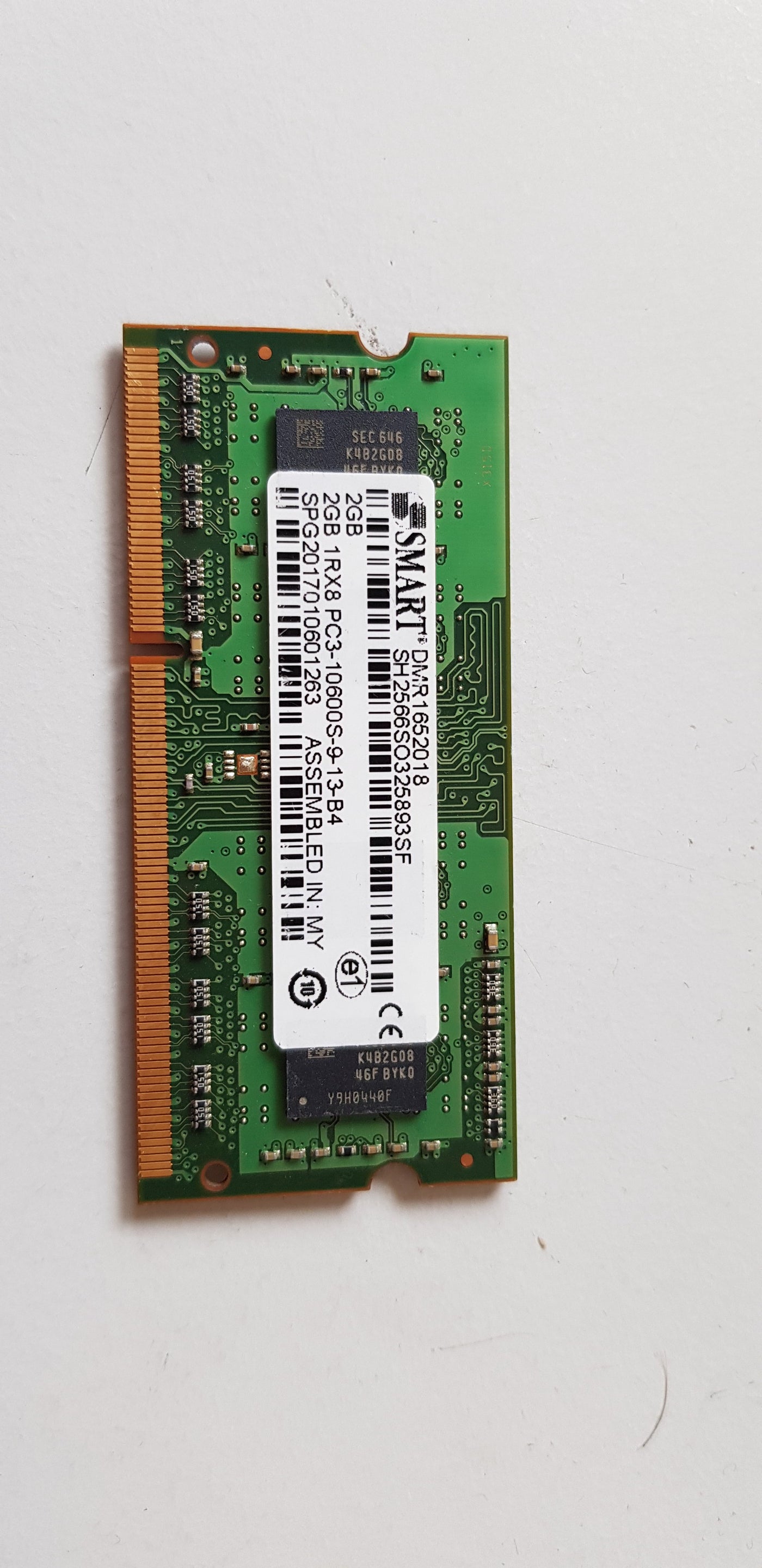 Smart 2gb 1Rx8 PC3 DDR3 SODIMM Memory Module (SH2566SO325893SF)