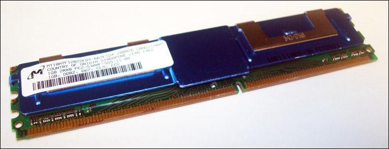 Micron 1GB DDR2-667MHz PC2-5300 ECC Fully Buffered CL5 240-Pin DIMM ( MT18HTF12872FDY-667F1D4 ) REF