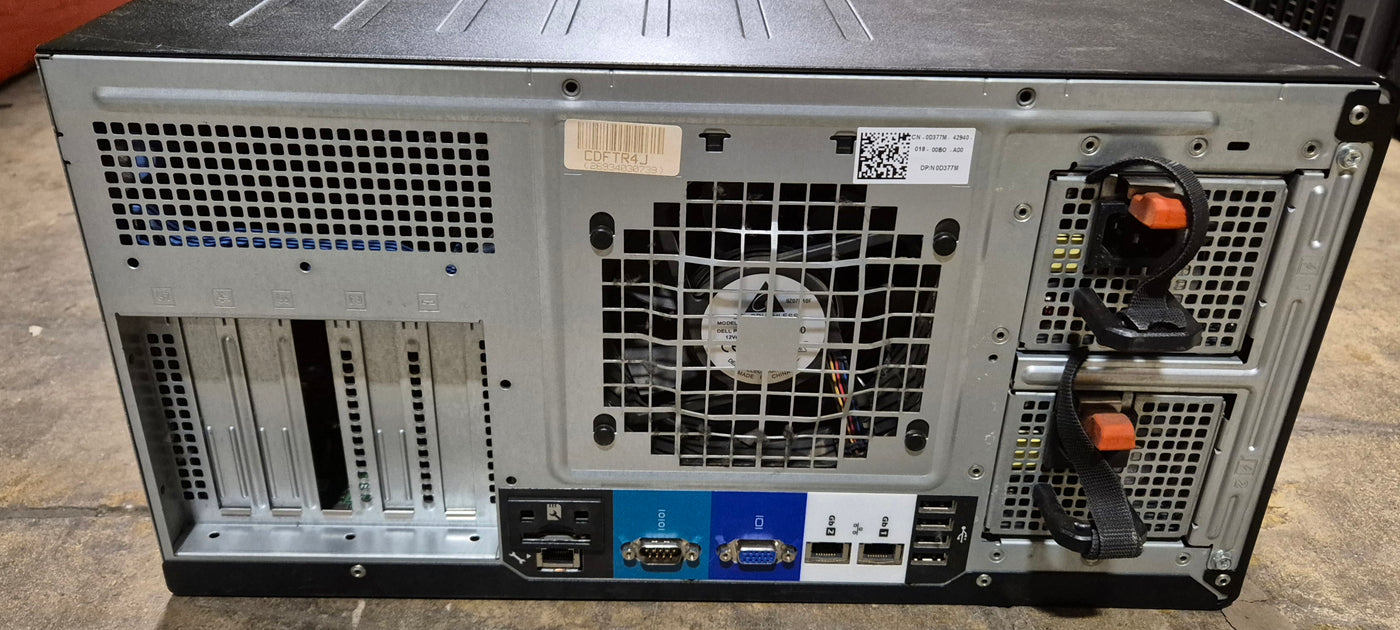 Dell PowerEdge T310 8GB RAM Xeon X3450 2.67GHz NO OS NO HDD Dual PSU WinSVR 2008 COA x2 Caddies ( E09S ) USED