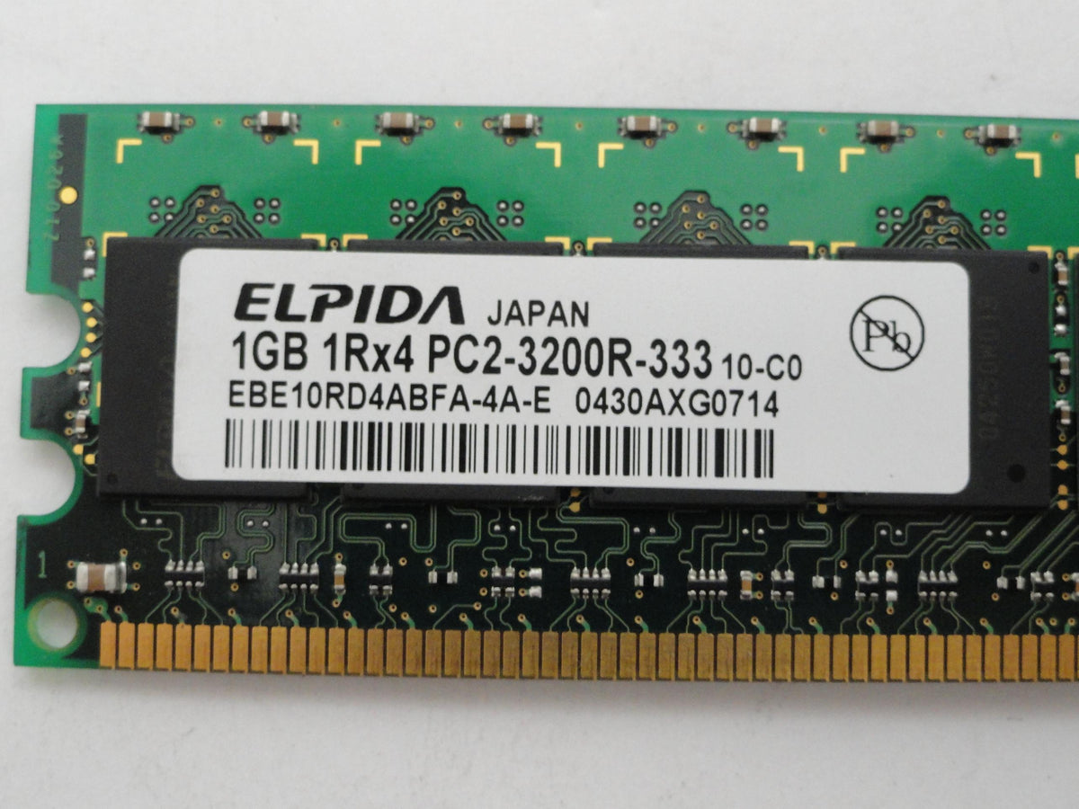 Elpida HP 1Gb DDR2-400MHz PC2-3200 CL3 ECC Reg RAM ( EBE10RD4ABFA-4A-E 345113-051 ) REF