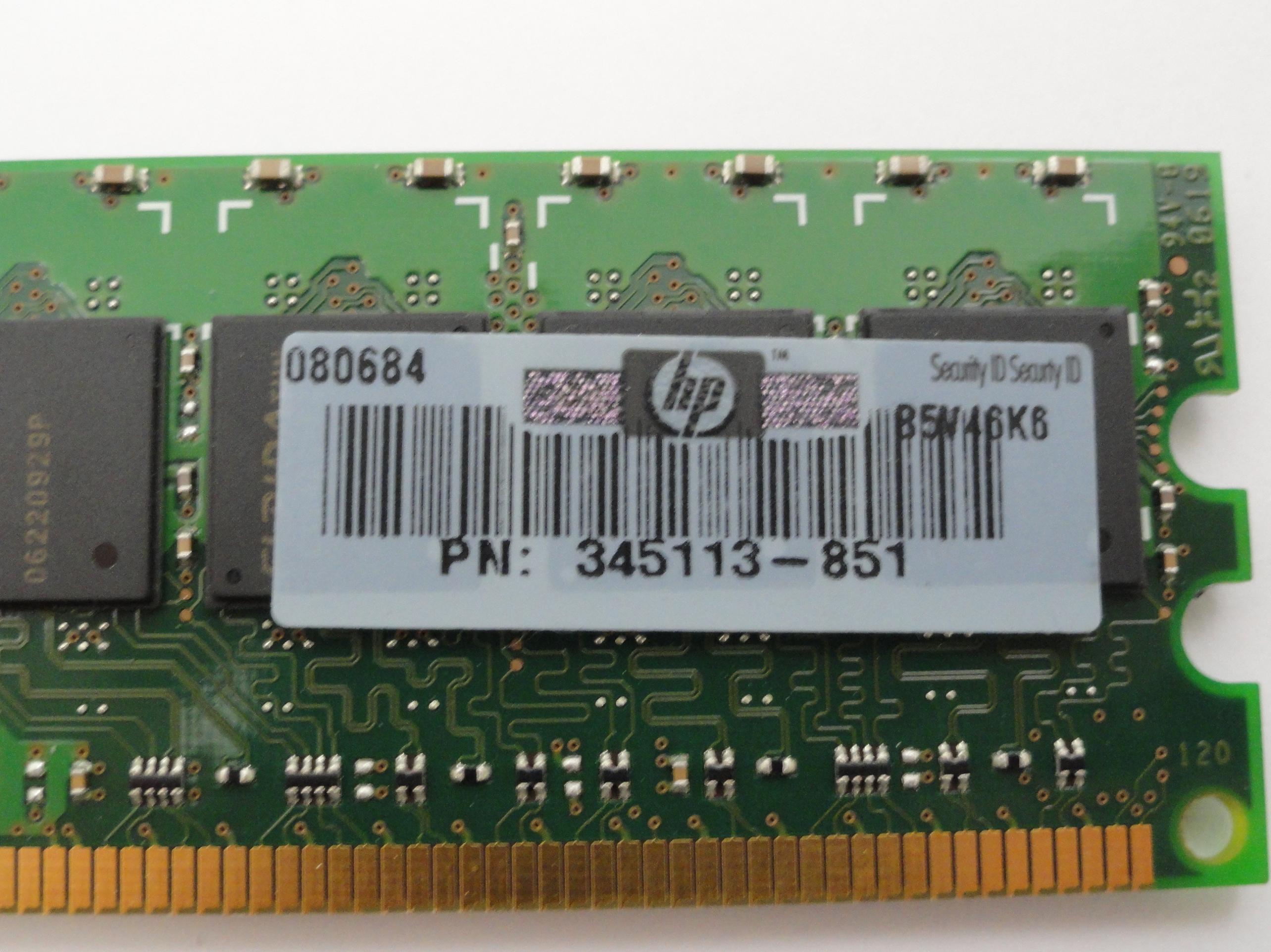 PR10883_PC2-3200R-333-12H0_Elpida HP 1Gb PC2-3200R DDR2-400 CL3 ECC Reg RAM - Image2