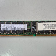 Micron 1GB PC2100 DDR-266MHz Registered ECC CL2.5 184-Pin DIMM ( MT36VDDT12872G-265C2 09N4308 ) REF