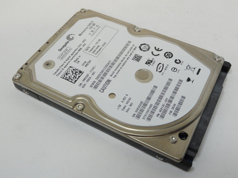 9EV13C-031 - Seagate Dell 120GB SATA 2.5in Momentus 5400.5 HDD - Refurbished