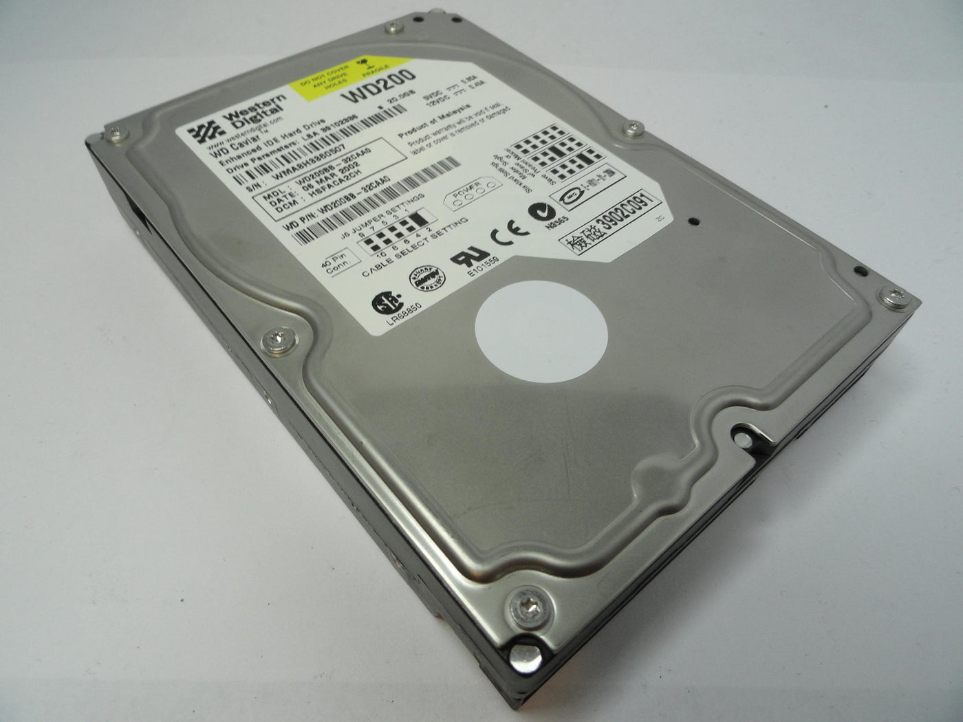 PR19092_WD200BB-32CAA0_Western Digital 20Gb IDE 7200rpm 3.5in HDD - Image3