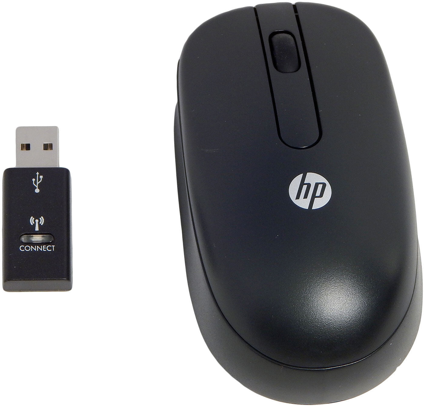 HP Bluetooth Travel Mouse Black Wireless with Receiver ( 672653-001 ) NEW