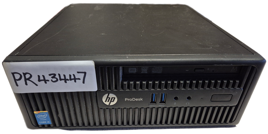 HP ProDesk 400 G2.5 SFF 120GB SSD DVD 8GB RAM i5-4590S 3GHz Win10 PC ( P5K32ES#ABU ) USED