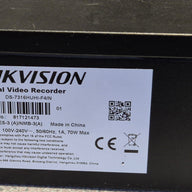 HIKVision 16 Channel Turbo HD DVR - 2x6GB HDD - password reset - DVD require new band ( DS-7316HUHI-F4 ) USED