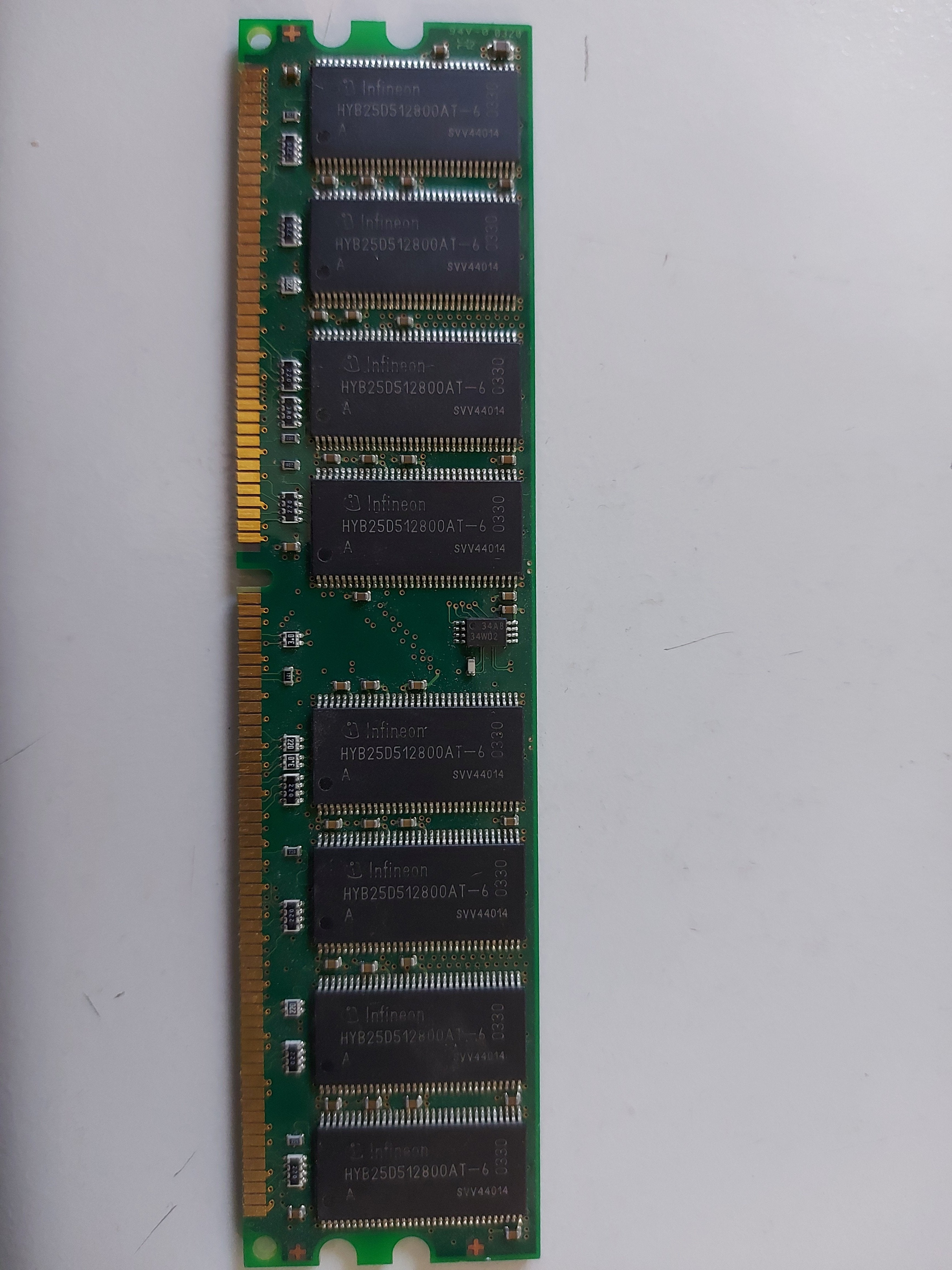 Infineon HP 1GB PC2700 333MHz CL2.5 DDR DIMM ( HYS64D128320GU-6-A 305959-051 ) REF