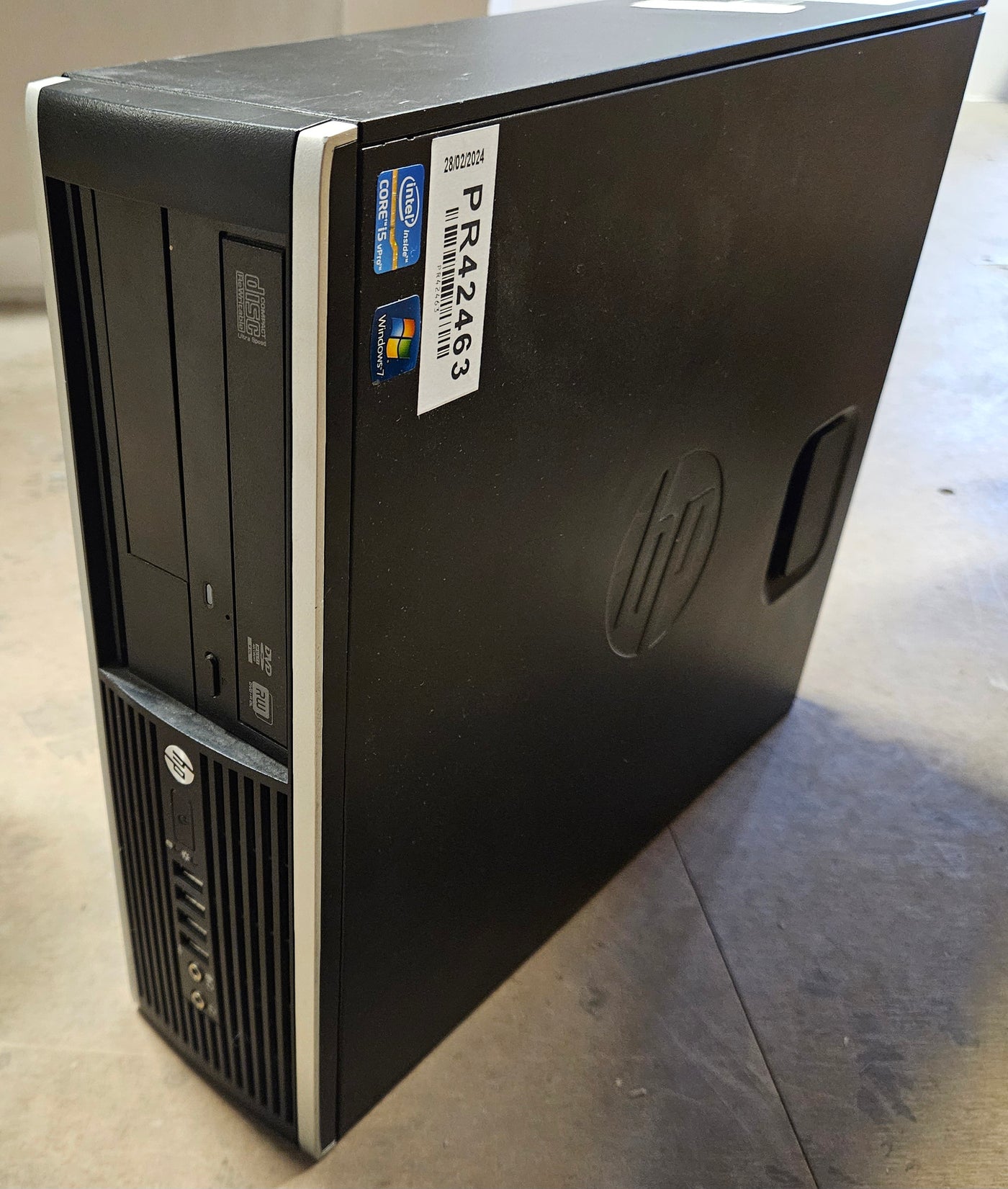 HP Compaq Elite 8300 SFF 500GB 2GB i5-3470 Win7Pro PC ( H3A34E#ABR ) USED